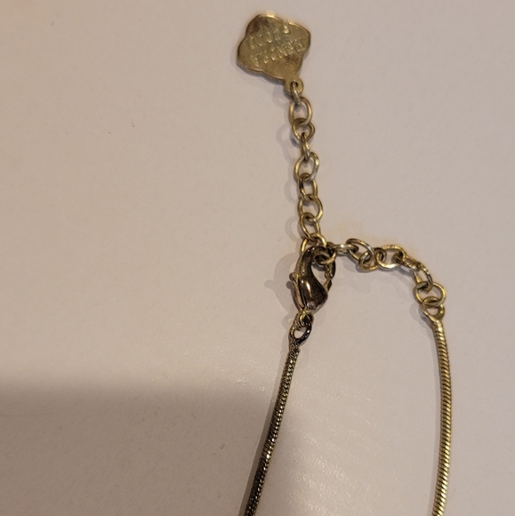 * READ * Rare Kendra Scott Cobalt Iridescent Necklace 14K Gold Plated over Brass - Picture 7 of 16